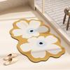 Коврик для пола из диатомовой грязи в ванной комнате, маленький свежий мягкий коврик в сельской местности, входной коврик в ванную комнату, противоскользящий коврик с цветочным абсорбентом