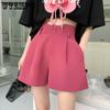 Summer Women's Shorts Slim Fashion Thin High Waist Shorts Loose Wide Leg Shorts Solid Color Suit Shorts Casual Shorts