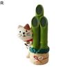 Mini Cat Model Spring Outing Version Birthday Gift Adorable Miniature Zakka Cat Figurine for Collection