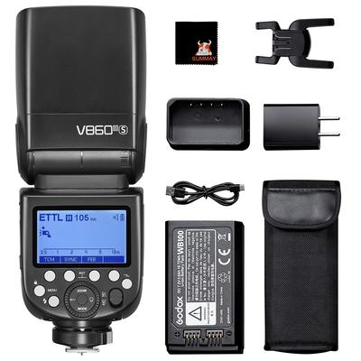 Godox TTL Вспышка для камеры Спидлайт HSS GN60 2600 мАч Перезаряжаемый Спидлайт Совместимый с Sony Моделирующий Быстросъемный Замок V860III-S Ведущий-Ведомый