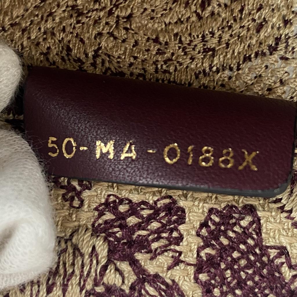 Подержанная сумка-тоут Christian Dior Bordeaux series/Красный чай холст Женская