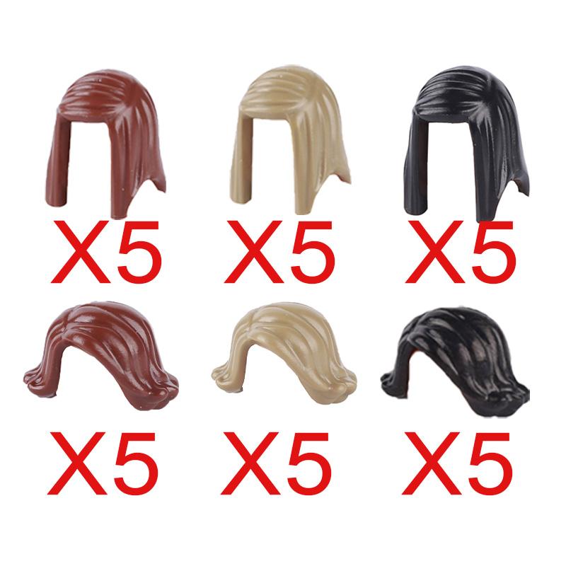 City Building Blocks Body Character Clothing Accessories Helmet Hat Colorful Hair Hairstyle Mini Brick Compatible Toy Gift X040