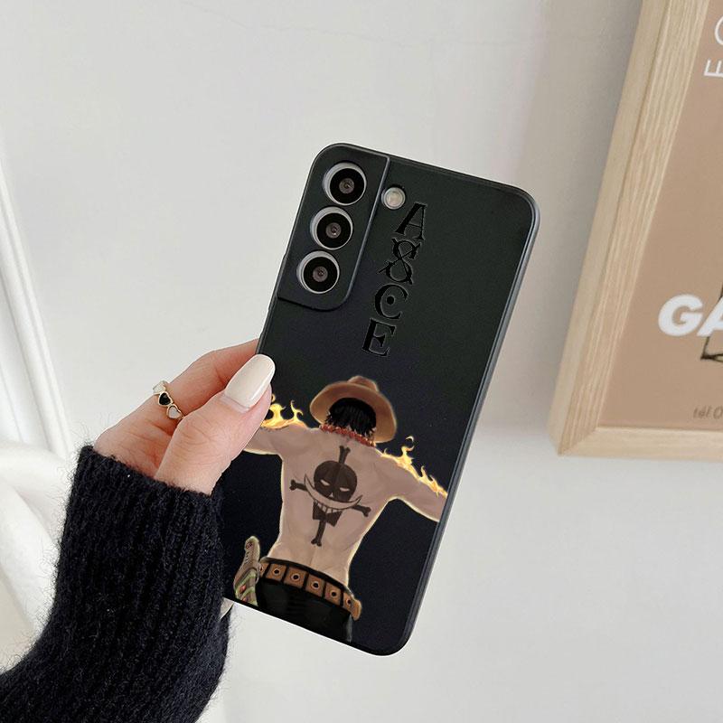Cute Cartoon Luffy Zoro Ace Phone Case For Samsung Galaxy S26 S25 Ultra S24 S23 S22 Plus S21 S20 FE S26 A37 A57 5G Silicon Cover