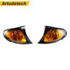 2PCS Front Indicator Turn Signal Yellow Corner Lights for BMW 3 Series E46 2002 2003 2004 2005