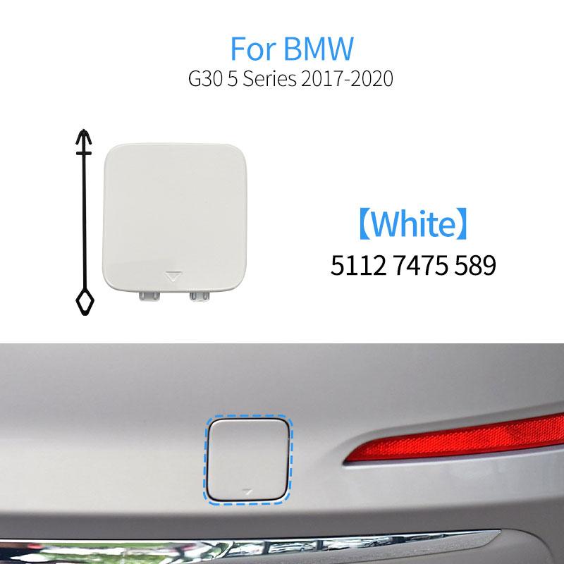 For BMW G30 Car Rear Bumper Tow Hook Cover Cap Black Replacement For BMW 5 Series 520 523 525 528 530 535 2017- 51127475589