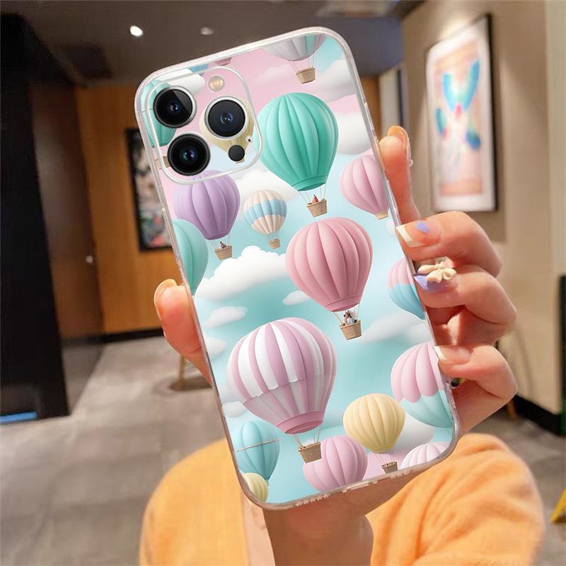 Balloon Cloud Rainbow Star Flower Phone Case For Iphone 15 14 Pro Max 13 12 11 Pro Max XSMax XR 12 13 Mini 14 Plus