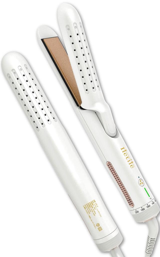 Iletile Air Curling Iron by a Designed To Almost Eliminate Burns Hair Iron Less Likely To Cause Steam Explosion MAX Compatible with Overseas Countries