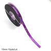 10yards/bag 10mm Classic English Pure Color Ribbon For Flower Gift Packaging Hair Rope Accessories