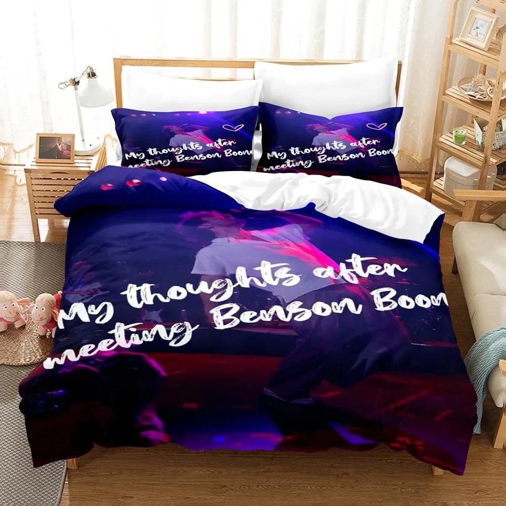 Benson Boone concert Bedding Set Single Twin Full Queen King Size Bed Set Aldult Boys Bedroom Duvetcover Sets bed sheet set