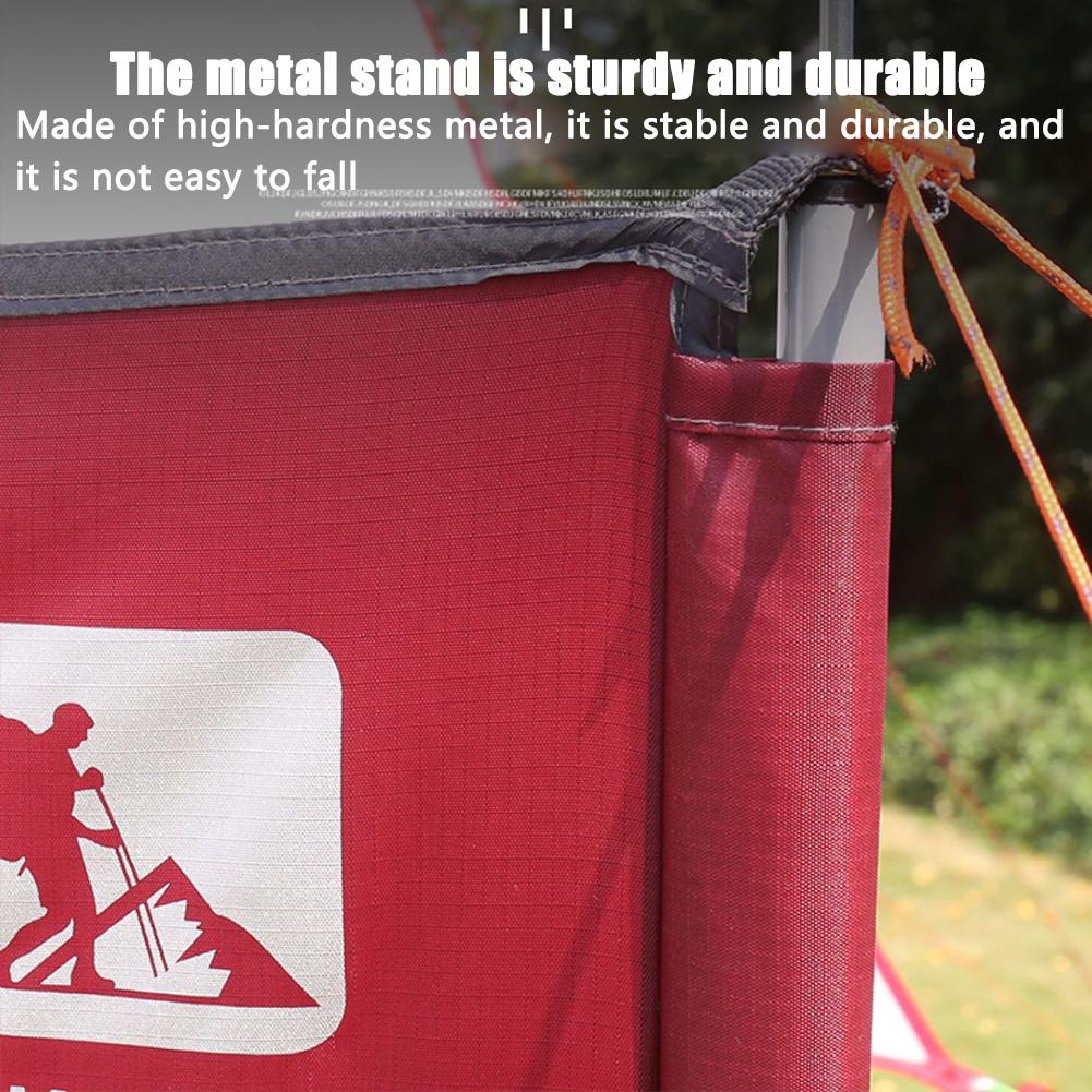 Outdoor Windshield Windproof Transparent Visual Strip Camping Screen Panel Partition Wall Divider