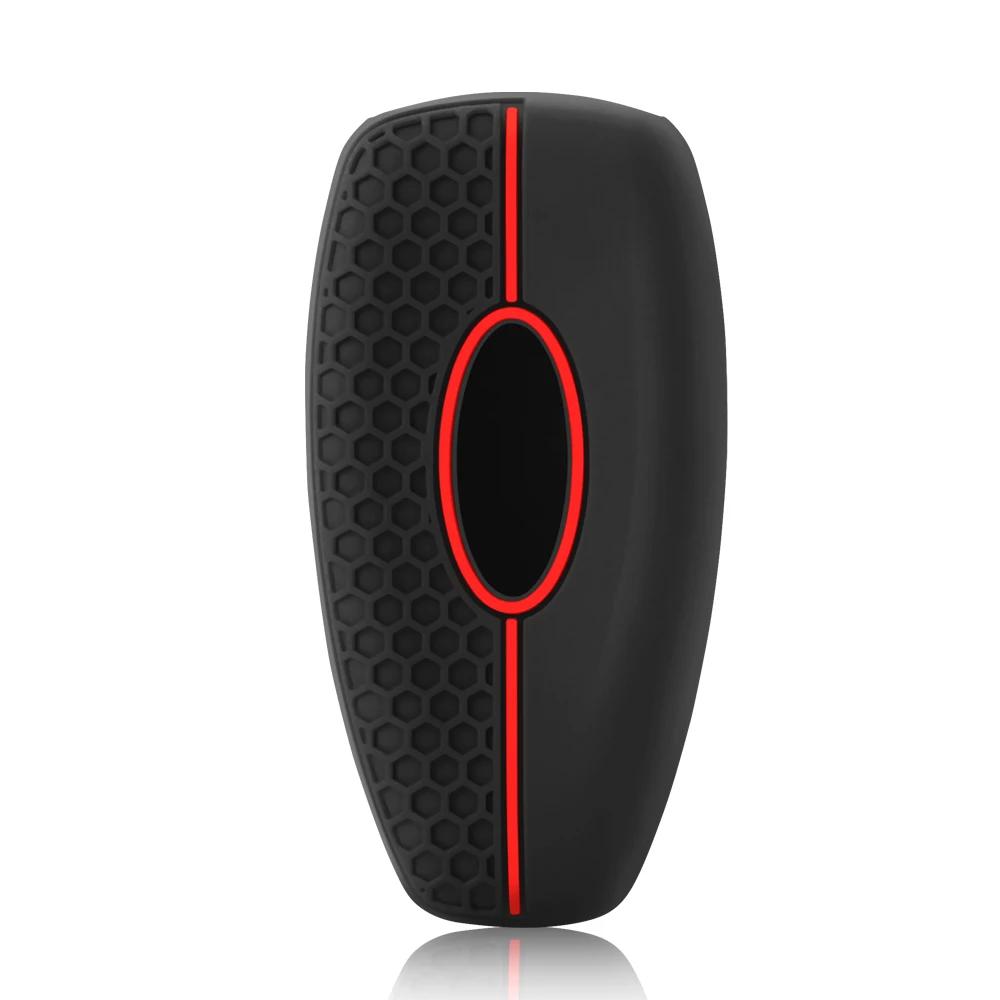 Чехол-сумка для смарт-ключа автомобиля с 3 кнопками для Ford C-Max Mondeo Kuga Fiesta Titanium Ford Focus 3 4 ST MK3 MK4