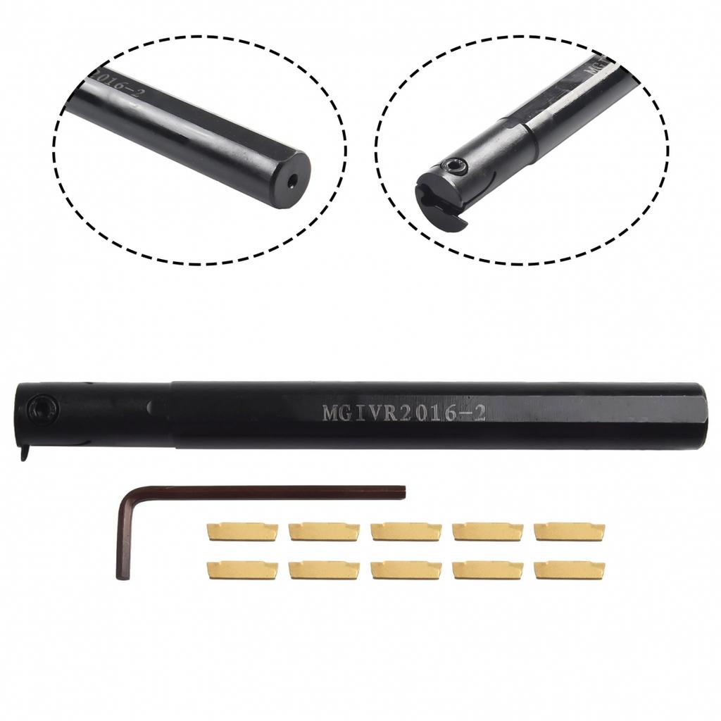 MGIVR2016-2 Turning Tool Holder Lathe MGMN200 Inserts Wrench Replacement