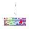 Clavier de gaming mécanique - cherry xtrfy k4v2 rgb tkl - format tkl - éclairage rgb - blanc