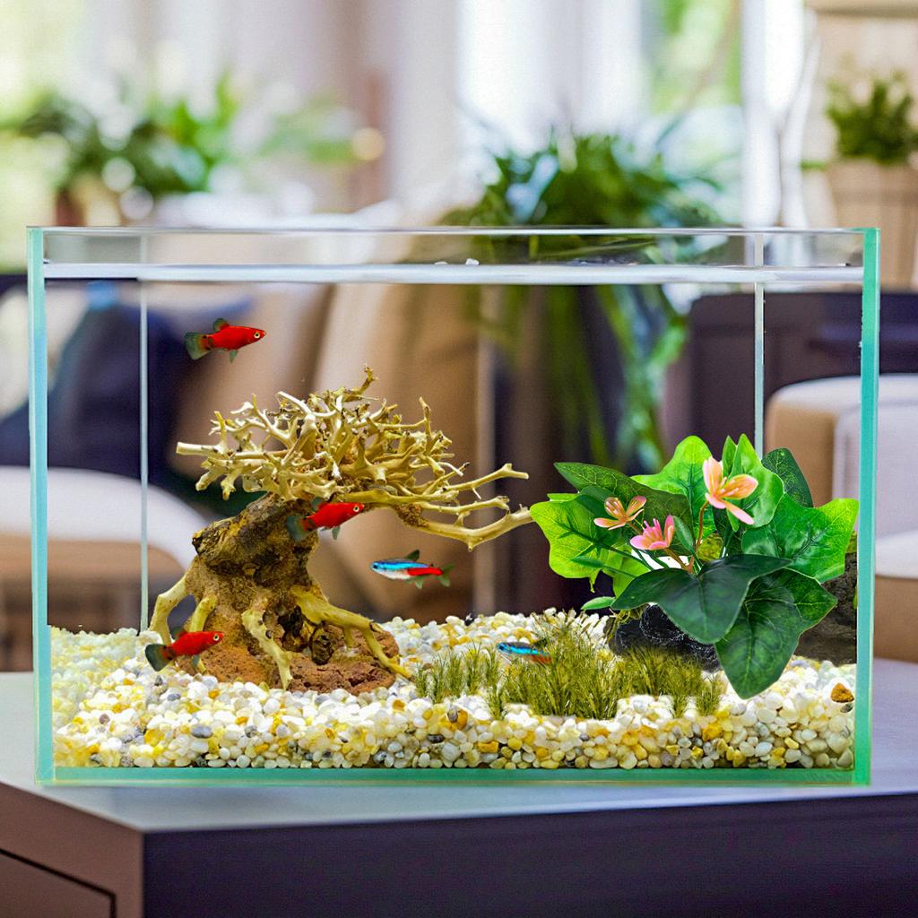 Аквариумы Ландшафтная Трава Смолы Аквариумы Украшения Художественные Поделки Террариум Среда Обитания Орнаменты Реквизит для Фото