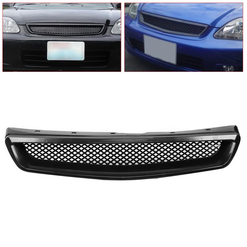Передняя решетка капота в стиле Type R JDM для EK, подходит для Honda Civic 1999-2000