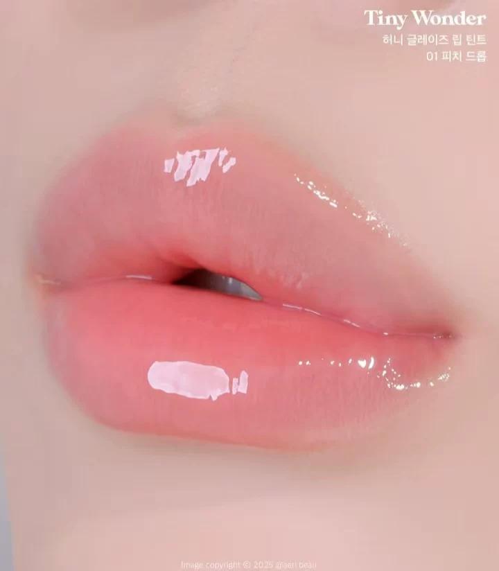 Korean Niche New Product Tiny Wonder Mirror Honey Powder Cap Lip Gloss Moisturizing and Hydrating Jang Won-Young
