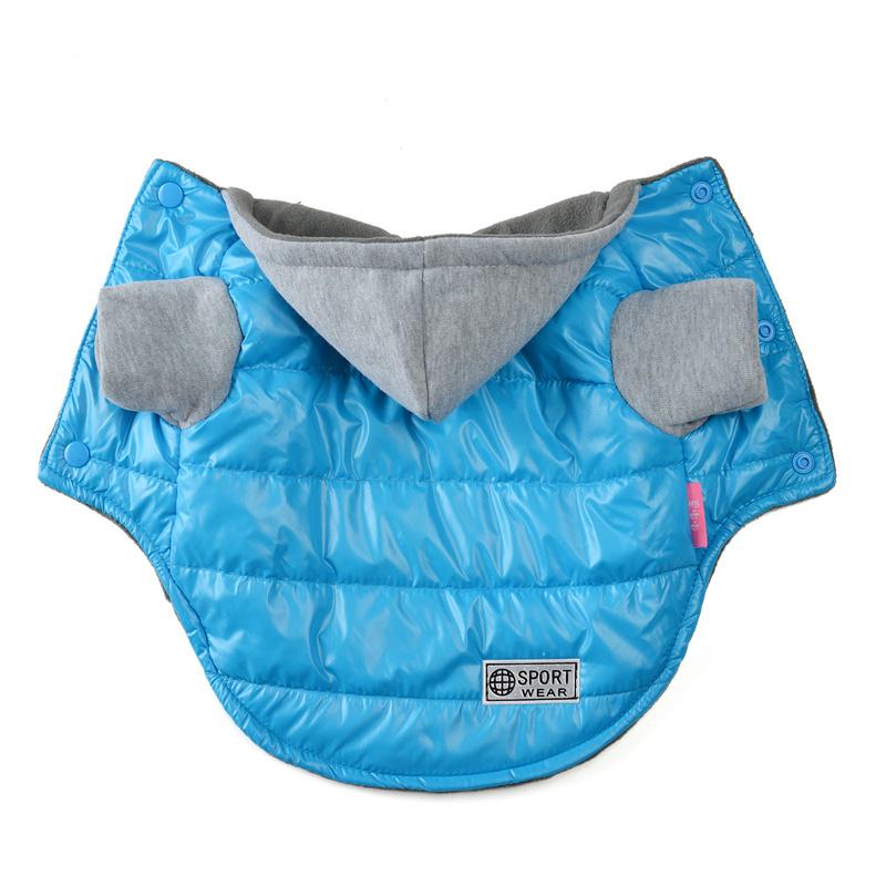 Модная куртка для домашних животных, пальто, непромокаемая зимняя теплая флисовая одежда для щенков, одежда с капюшоном, одежда для маленьких собак, чихуахуа, мопса