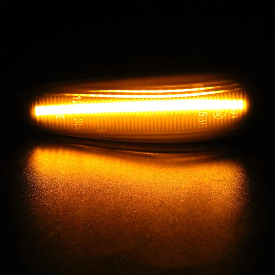 Для Mitsubishi Lancer 2x LED Боковой Динамический Бегущий Огонь Маркер Указатель Поворота