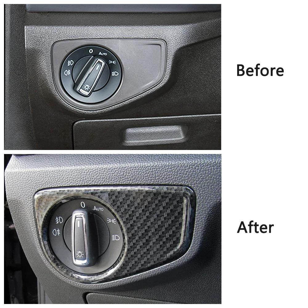 Для Volkswagen VW Tiguan 2017-2019 карбоновый цветной молдинг автомобиля отделка салона аксессуары центральная консоль декоративная наклейка