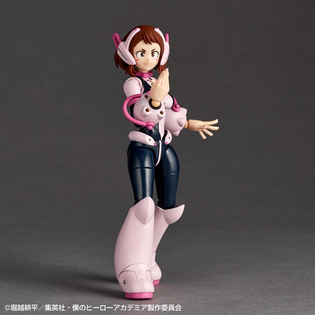 Kaiyodo Revoltech My Hero Academia Ochaco Uraraka Action Figure, Painted 130mm, PVC & ABS, Non-scale, Articulated Collectible
