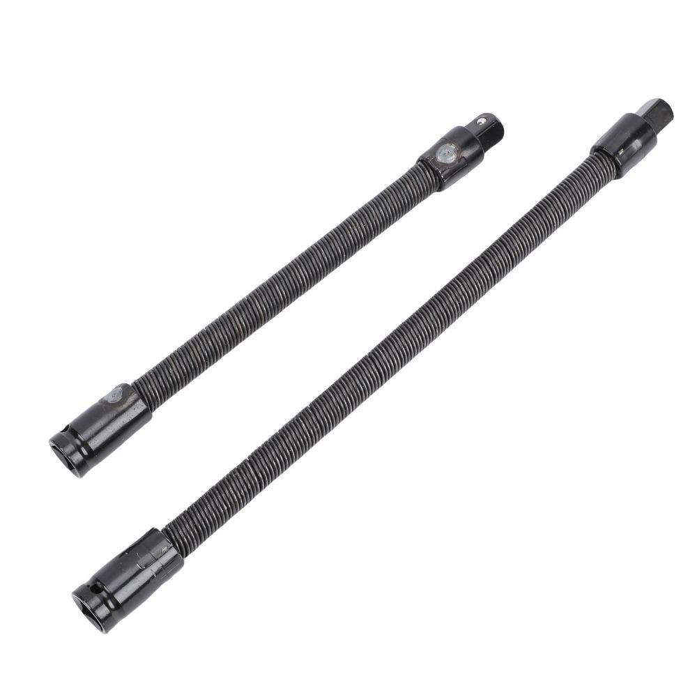 2pcs Spring Steel Bendable Socket Extender Flex Reach Tool  Industrial Mechanical Projects