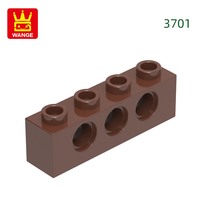 69 шт./лот 3701 1x4 3 отверстия Строительный блок Moc Технический компонент Совместим со всеми Кирпичи DIY Детские игрушки Подарочная коробка