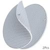 2шт/комплект силиконовых ковриков, термостойкие гибкие держатели для горячих горшков, подставки под горячее, коврик для микроволновой печи, нескользящий коврик для сушки