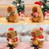 Capybara Plush Toy For Christmas Decoration With Pp Cotton Filling For Kids And Collectors