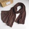 Silk Scarf Women'S Mulberry Silk Solid Color Versatile Summer Scarf Thin Sunscreen Outer Shawl Yarn Brown