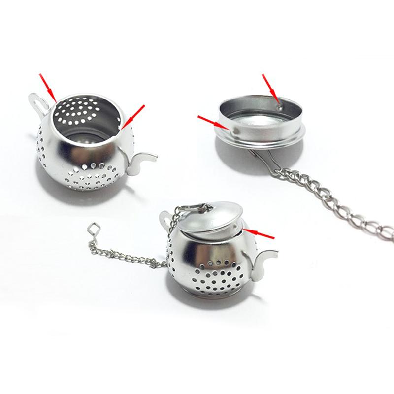 Чайник из нержавеющей стали в форме заварника, ситечко для чая в форме цветка, травяной фильтр