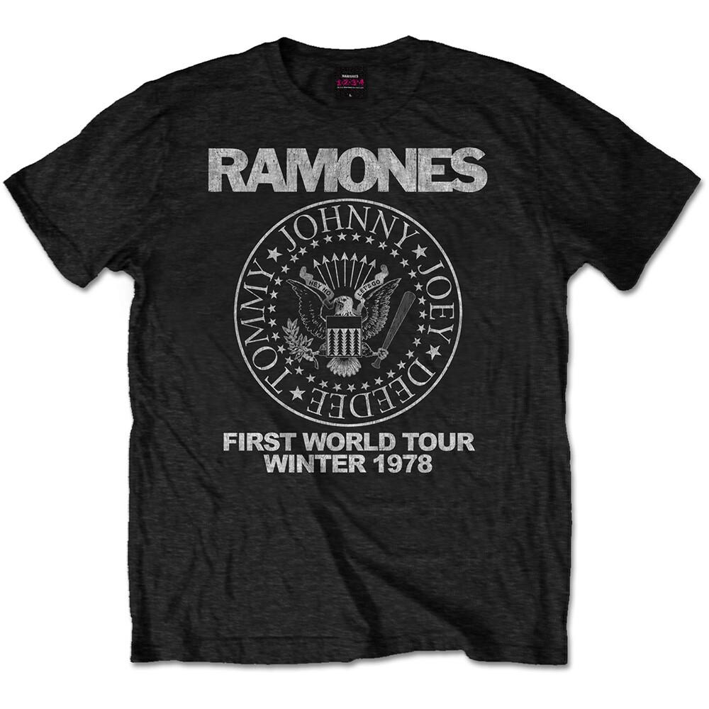 The Ramones First World Tour 1978 Official Merchandise T-shirt MLXL2XL New