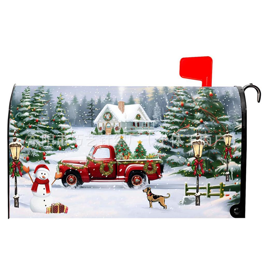 Xmas Mailbox Dust Cover Oversized Letter Case Protection Sleeve Anti-Scratch Christmas Letter Box Cases for Garden Ornament