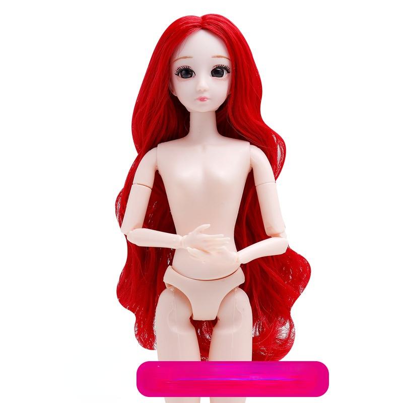 30 см 26-шарнирная кукла для девочек, обнаженные части тела, куклы с волосами, детские игрушки, 26-шарнирная кукла для девочек
