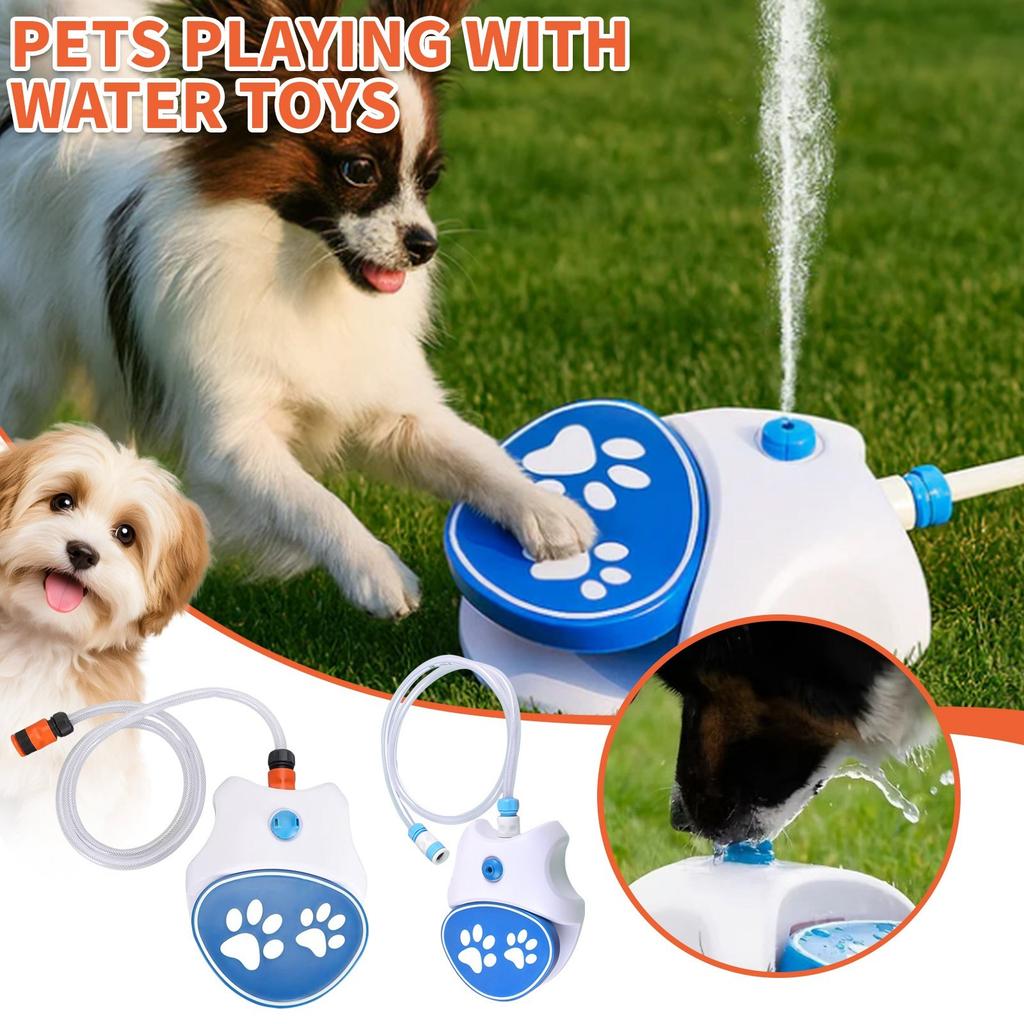 Outdoor Dog Waterer, Foot Operated Dog Waterer, Dog Drinking Nozzle, Easy To Activate Drinking, Includes Connecting Hose For Dog Hydration