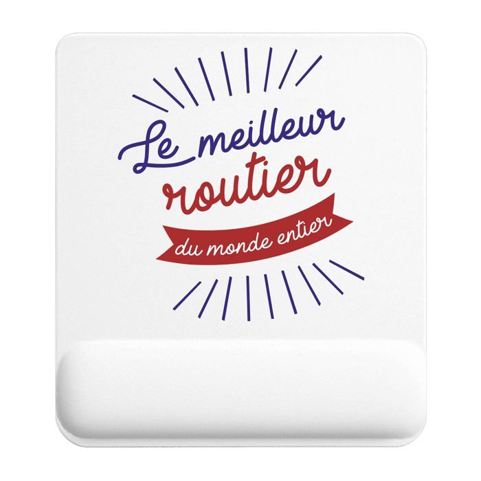 Tapis de souris - PLANETEE - Routier Meilleur monde - 22x18 cm - Épaisseur 3 mm - Sublimation HD