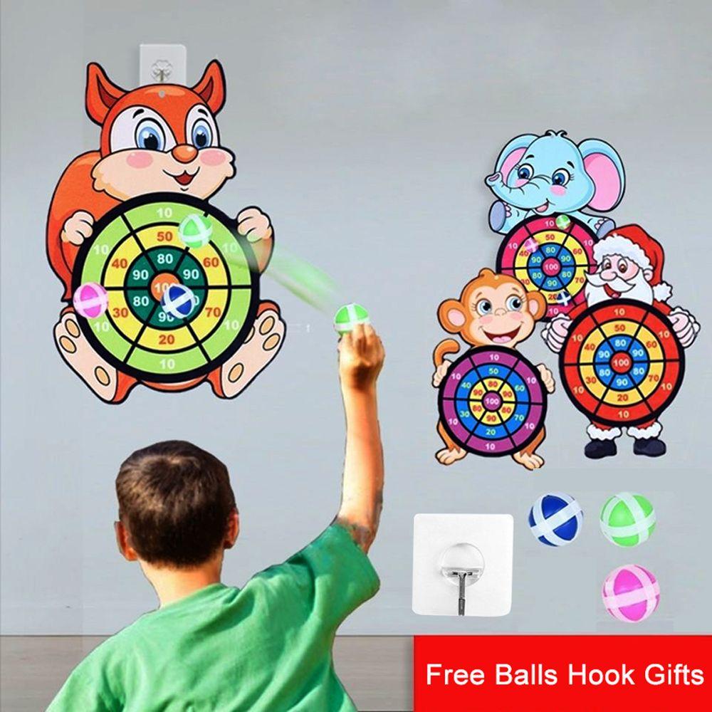 Boys Girls Indoor Throw Dartboard Sticky Ball Toys Kids Gift Target Sports Game Dart Board Game