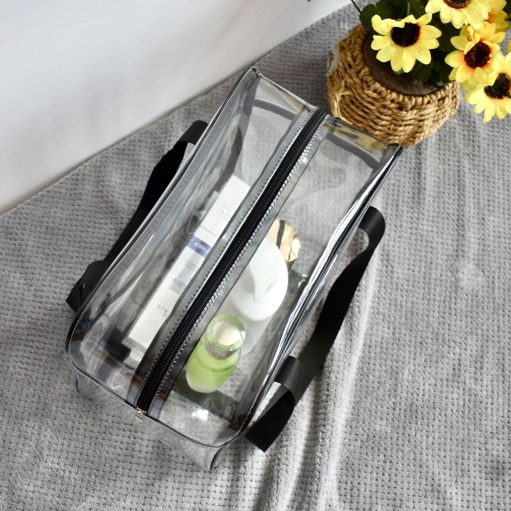 Прозрачная водонепроницаемая ПВХ косметичка на молнии - Дорожная сумка для туалетных принадлежностей