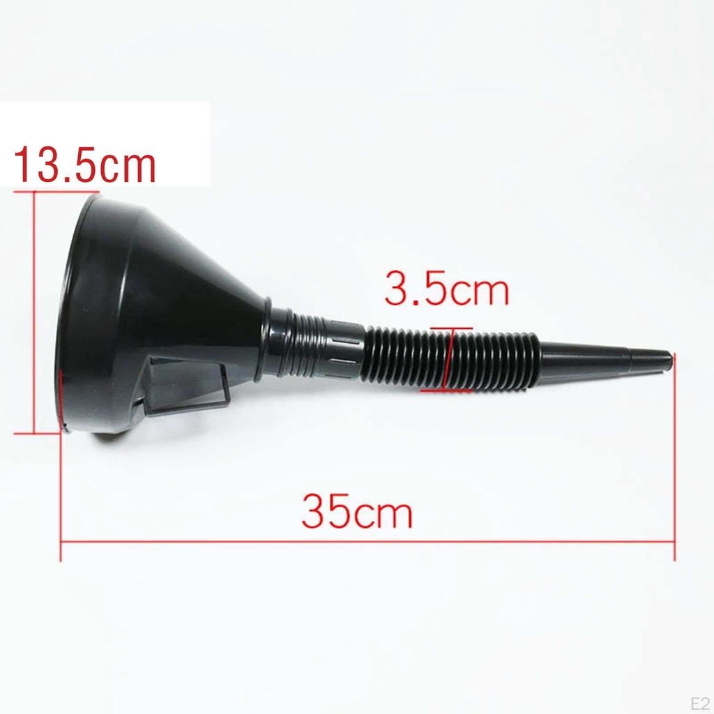 Automotive Funnel Flexible Motorcycles Cars Accessory Wide Mouth Gas Oil with Hose for