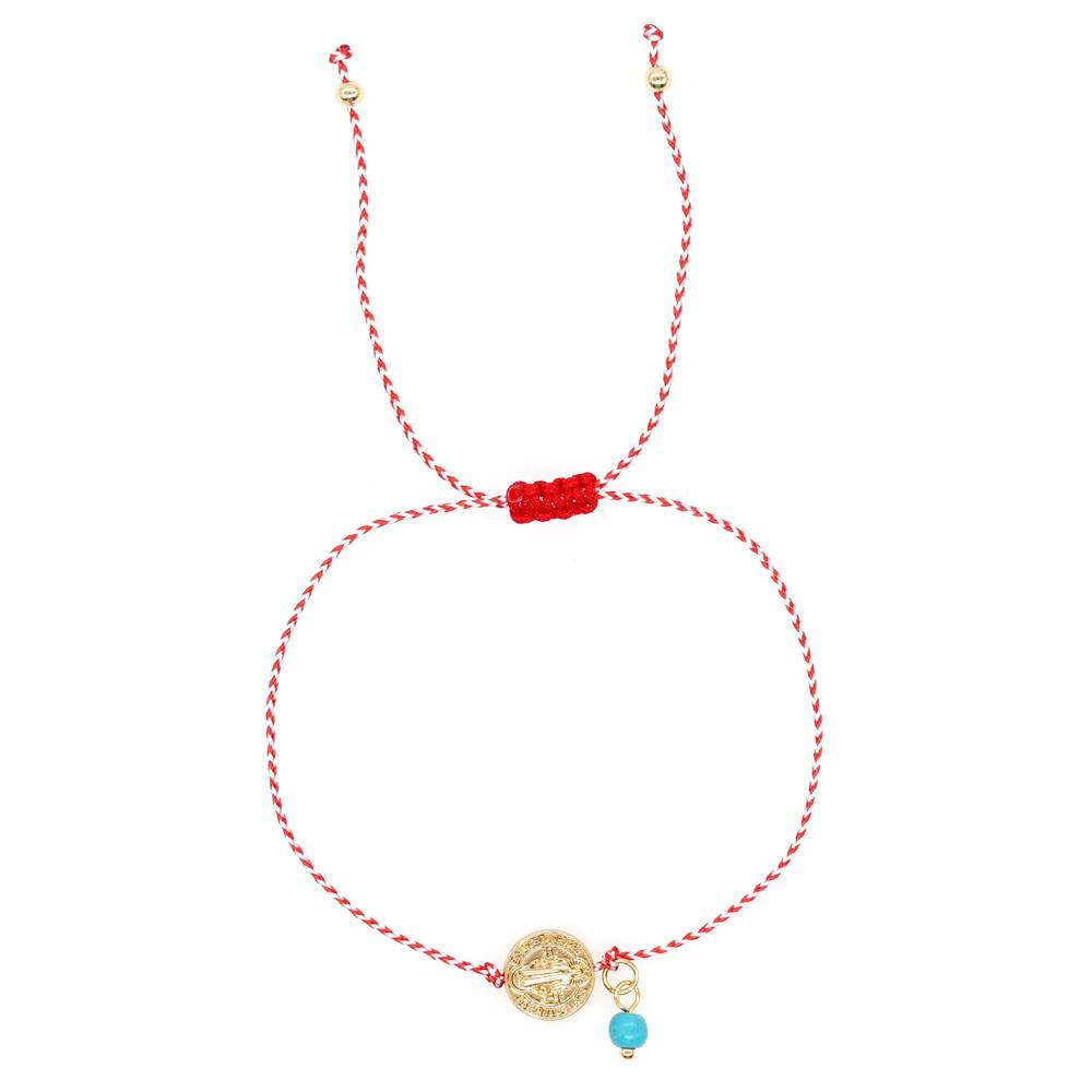 2025 Year of the Snake Lucky Red String Handmade Beaded Bracelet Set with Evil Eye for Couples