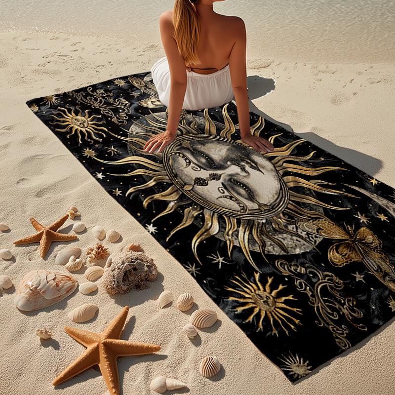 Celestial Dreamscape Beach Towel, Super Soft Microfiber, Gift for Her/Him, Birthday, for Pool, Beach, Travel, Home Decor Fan gifts