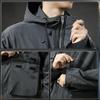 Outdoor Casual Function Jacket Windproof Jacket Men'S Loose Trendy Brand Ruffian Handsome Large Size Hooded Tooling Outside