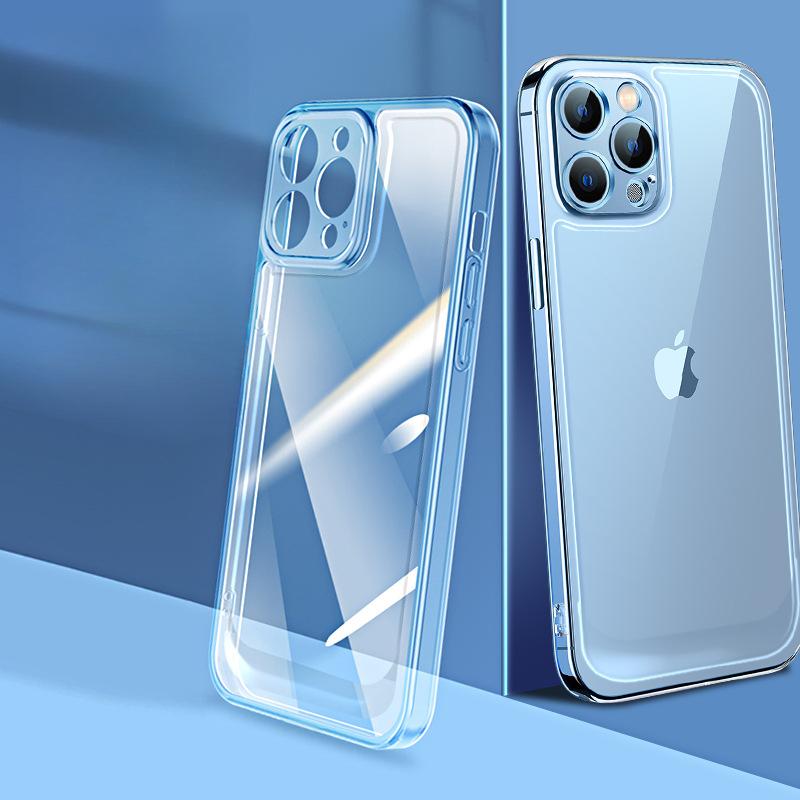 Apple 16 Mobile Phone Case IPhone 15 Transparent Soft Shell 14 Four Corner Anti-fall Ultra-thin 13pro12 Protective Case Anti-fall