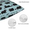 Black Cats Pillowcase Polyester Linen Velvet Printed Zip Decor Throw Pillow Case Car Cushion Cover