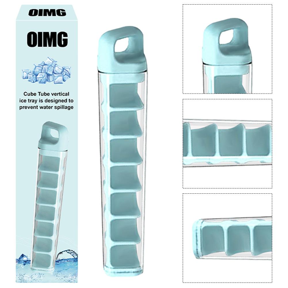 Мини-форма для кубиков льда в форме трубки. Легко выдвигается и выталкивается. Формы для изготовления кубиков льда. Идеально подходят для спортивных бутылок и бутылок с водой.