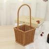 Flower Basket with Handle Woven Plant Basket Flower Storage Basket for Home Wedding Garden Decoration