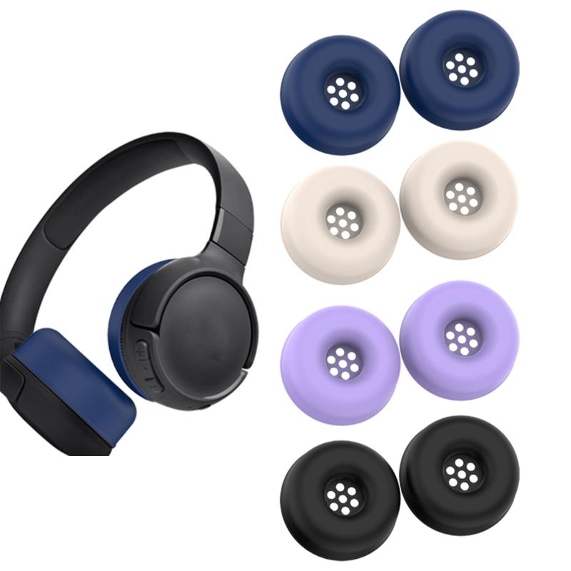 Silicone Replacement Ear Pad for Tune 520BT Headphones Sweatproof Washable Earpads Covers Accessories Headphones
