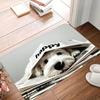 VIKAMA Fun Cute Pet Portrait Door Mat Non Slip Entrance Mat for Front Door Entryway Foyer Hallway Indoor Home Decor