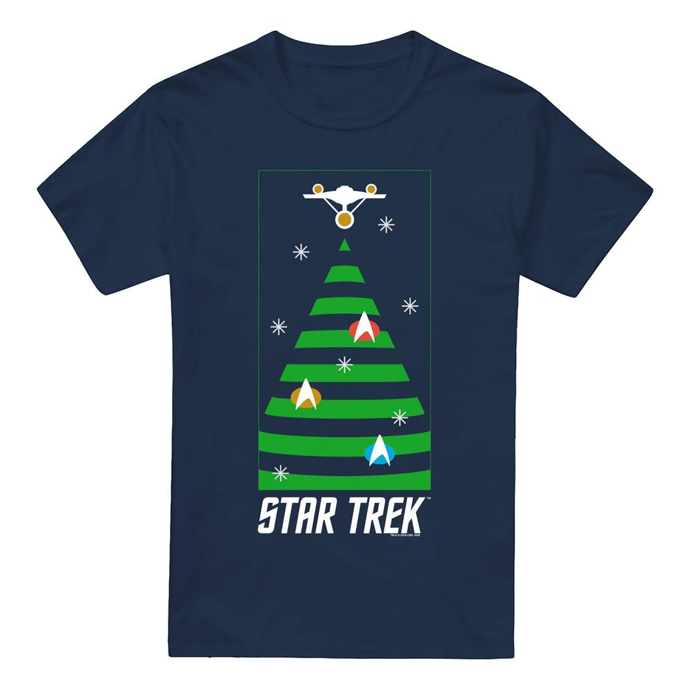 Star Trek: The Original Series Mens Christmas Tree T-Shirt