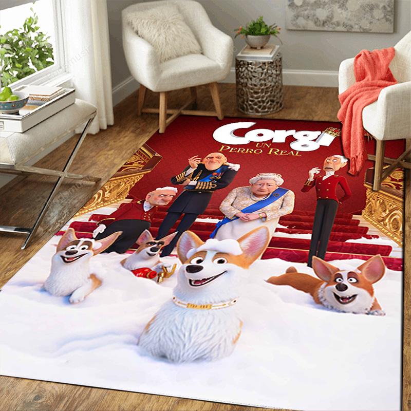 Corgi Rug Floor Mat for Living Room or Bedroom Soft and Comfortable Carpet a Gift for Birthday and Holiday.DFF0925419