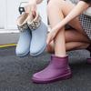 Хиты продаж низкие резиновые сапоги женская модная обувь для воды новые нескользящие резиновые сапоги взрослые теплые резиновые сапоги